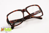 SILHOUETTE 2019 col.09 Thick frame glasses, darken brown acetate, hip hop style, New Old Stock 1980s