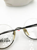 Jean Paul Gaultier JPG 55 - 7163 Vintage eyewear frame round lenses, reverse frame gunmetal, New Old Stock