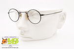 Unbranded Italian Vintage eyeglass frame little round lenses antique style black, New Old Stock 1990s