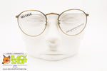 ESSILOR mod. 223 32 001, Round elegant eyeglass frame chiseled bridge, New Old Stock