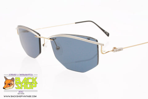 FLAIR mod. 106 093, Vintage sunglasses rimless women screwed lenses, New Old Stock 1990s