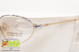 LINO VENEZIANI mod. L.V. 347-614, Vintage triangular eyeglass frame women marbled, New Old Stock