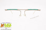 ESSILOR mod. 006, Vintage frame hype unique design half rimmed, New Old Stock 1980s