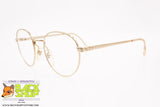 ALFA ROMEO mod. 172 5/3, Vintage round pantos eyeglass frame golden lucite, New Old Stock 1980s