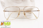 LINO VENEZIANI mod. L.V. 618-08, 53[]14 135, Vintage slim rectangular aviator frame, New Old Stock 1980s