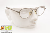 Unbranded vintage polygonal eyeglass frame silver satin, New Old Stock 1980s