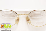 WEST POINT mod. 327 1, Vintage oval eyeglass frame golden high design, New Old Stock 1990s