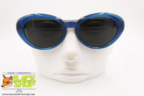 BRILLE mod. 3-861 C.S129, Vintage italian sunglasses blue cat eye women, New Old Stock 1980s
