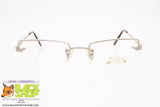 OBSERVER mod. D7671G MAT SILVER, Vintage eyeglass frame men screwed lenses, New Old Stock 1990s