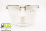 OBSERVER mod. D7671G MAT SILVER, Vintage eyeglass frame men screwed lenses, New Old Stock 1990s