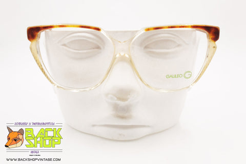 GALILEO mod. PDL 16 1381, Vintage eyeglass frame women geometric, New Old Stock 1980s