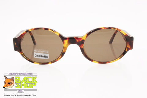 GIUGIARO mod. G-611 C-2022 Vintage Sunglasses oval roundish, New Old Stock 1990s