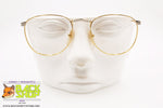 LOZZA mod. ASTOR 521, Vintage eyeglass frame silver golden elegant, New Old Stock 1980s