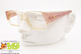 PREMIER mod. O 87-17 322, Vintage massive reading glasses frame women pink glittered, New Old Stock 1980s