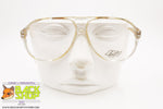 LC LUX COLOR mod. M 513 205, Clear transparent aviator/pilot frame, New Old Stock 1980s