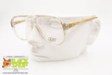 LC LUX COLOR mod. M 513 205, Clear transparent aviator/pilot frame, New Old Stock 1980s