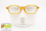 O.A.M. mod 62, Vintage yellow octagonal eyeglass frame, New Old Stock 1990s