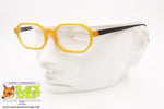 O.A.M. mod 62, Vintage yellow octagonal eyeglass frame, New Old Stock 1990s