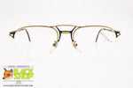 VOGUE mod. DONALD/N OR/NE, Vintage large oval aviator frame nylor lenses, New Old Stock 1990s