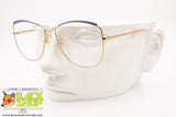 ESSILOR mod. 415-02 AHG 1, Vintage eyeglass frame women accentuated eyebrows, New Old Stock 1980s