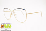 ESSILOR mod. 415-02 AHG 1, Vintage eyeglass frame women accentuated eyebrows, New Old Stock 1980s