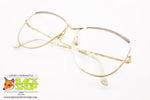 ESSILOR mod. 415-02 AHG 1, Vintage eyeglass frame women accentuated eyebrows, New Old Stock 1980s