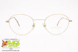 NEW AGE mod. NA 6, Vintage eyeglasses frame round slim metal, New Old Stock 1980s