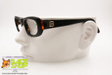 LAURA BIAGIOTTI mod. LB 85002 Vintage sunglasses frame, black & brown flat top, New Old Stock