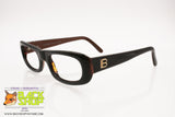 LAURA BIAGIOTTI mod. LB 85002 Vintage sunglasses frame, black & brown flat top, New Old Stock