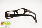 LAURA BIAGIOTTI mod. LB 85002 Vintage sunglasses frame, black & brown flat top, New Old Stock