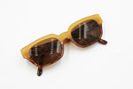 SWING by LASTES mod. 821 05, Crazy uncommon wayfarer bicolored sunglasses, New Old Stock 1980s