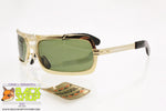 MIRASOL Vintage authentic 50s Sunglasses, metal frame with crystal/glass lenses,  New Old Stock 1950s