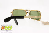 MIRASOL Vintage authentic 50s Sunglasses, metal frame with crystal/glass lenses,  New Old Stock 1950s