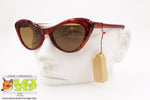 Vintage 60s sunglasses women, Made in Italy, shaded red color, New Old Stock 1960s