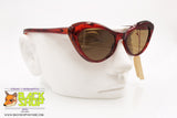 Vintage 60s sunglasses women, Made in Italy, shaded red color, New Old Stock 1960s
