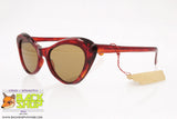 Vintage 60s sunglasses women, Made in Italy, shaded red color, New Old Stock 1960s