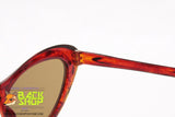 Vintage 60s sunglasses women, Made in Italy, shaded red color, New Old Stock 1960s