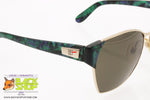 PACO RABANNE Paris mod. PR-703 GP-VERT, Vintage sunglasses women golden & marbled green, New Old Stock 1980s