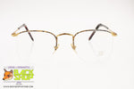 ENRICO COVERI mod. EC 338 Half rimmed eyeglass frame, square lenses, New Old Stock 90s