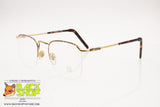 ENRICO COVERI mod. EC 338 Half rimmed eyeglass frame, square lenses, New Old Stock 90s