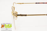 ENRICO COVERI mod. EC 338 Half rimmed eyeglass frame, square lenses, New Old Stock 90s