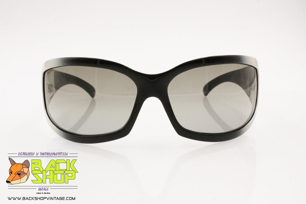 CHANEL Vintage 2000's Black Mask Sunglasses 
