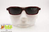 SERGIO TACCHINI S.T. 1514-S Vintage Sunglasses squared rims, red veined acetate, New Old Stock 90s