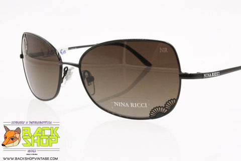 NINA RICCI mod. NR 3497 C03 Vintage Sunglasses, engraved lenses adorned rims, New Old Stock