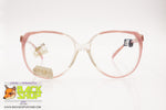 SAFILO ELASTA mod. L644 Vintage pink women's glasses frame, striped pearled, New Old Stock 1980s