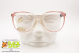 SAFILO ELASTA mod. L644 Vintage pink women's glasses frame, striped pearled, New Old Stock 1980s