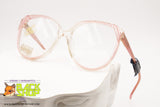 SAFILO ELASTA mod. L644 Vintage pink women's glasses frame, striped pearled, New Old Stock 1980s