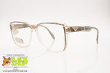 SAFILO EMOZIONI 11 Vintage eyeglass/sunglasses frame, Clear & Grey animalier effect, New Old Stock