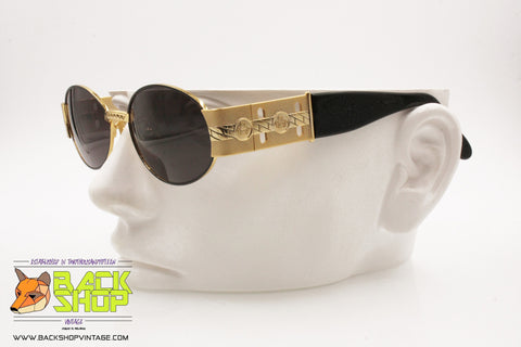 VON FURSTENBERG mod. MF 81 Vintage Luxury and outstanding metal sunglasses, New Old Stock 1980s