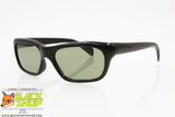 Vintage 1960s Sunglasses, black old polymer plastic frame glass lenses, New Old Stock